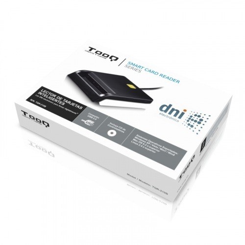 LECTOR TARJETAS EXTERNO TOOQ TQR-210B DNIE USB 2.0 NEGRO