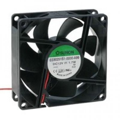 Ventilador 12Vdc 80x80x25mm 1,66W 2 Cables Fricción