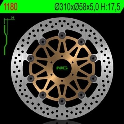 Disco de freno NG 1180 Ø310 x Ø58 x 4 1180