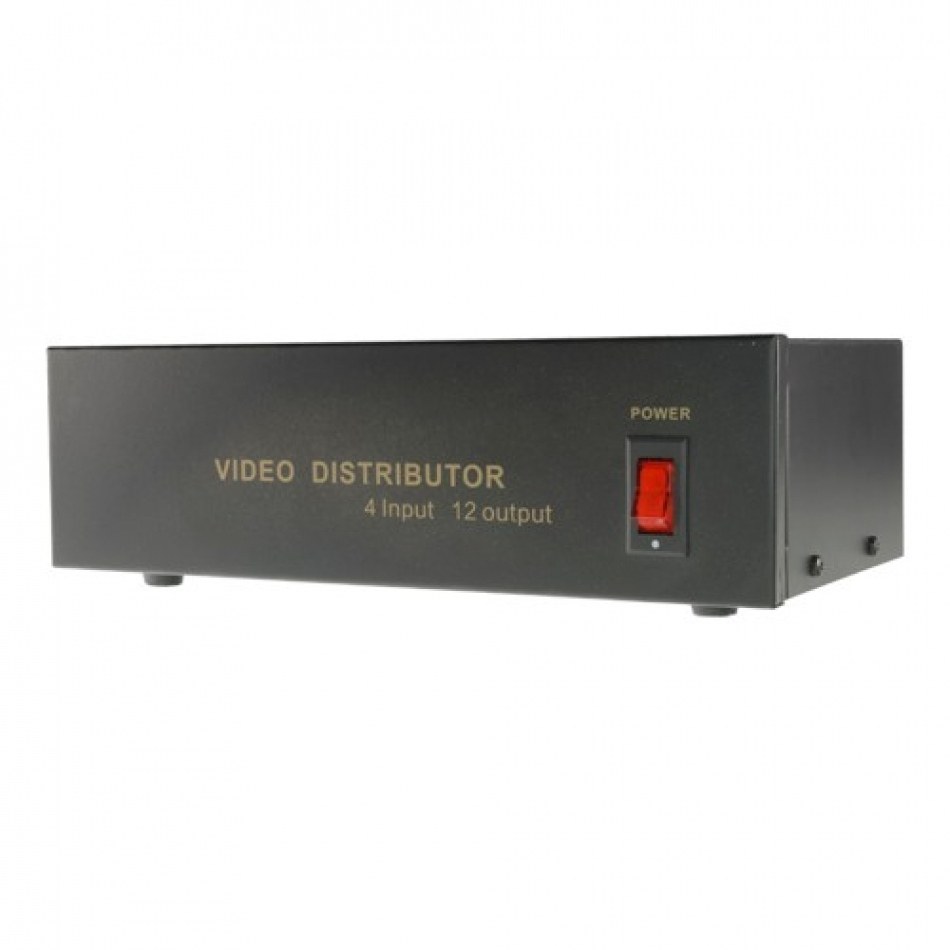 Distribuidor Splitter Video BNC 12 Salidas 4 IN