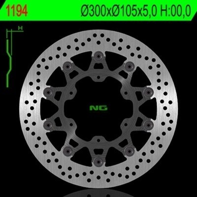 Disco de freno NG 1194 Ø300 x Ø105 x 5 1194