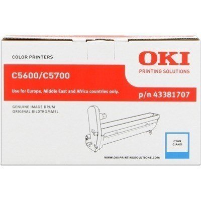 OKI C5600/C5700 Cyan Tambor de Imagen Original - 43381707 (Drum)