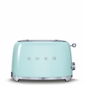 Tostador Smeg TSF01PGEU, 2 ranuras, cortas, 950W, verde