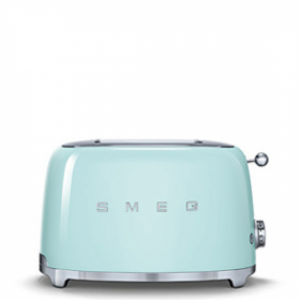 Tostador Smeg TSF01PGEU, 2 ranuras, corto, 950W, verde