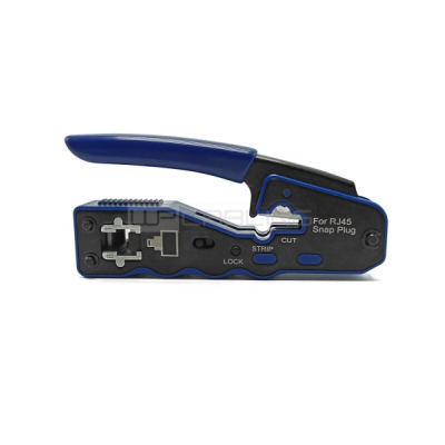 WP Crimpadora para RJ45 con Pelacables - Color Negro y Azul