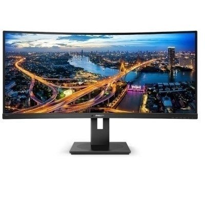 Philips B Line 346B1C - Monitor LED - curvado - 34 - 3440 x 1440 UWQHD @ 100 Hz - VA - 300 cd/m² - 3000:1 - 5 ms - HDMI, DisplayPort, USB-C - altavoces - negro textura