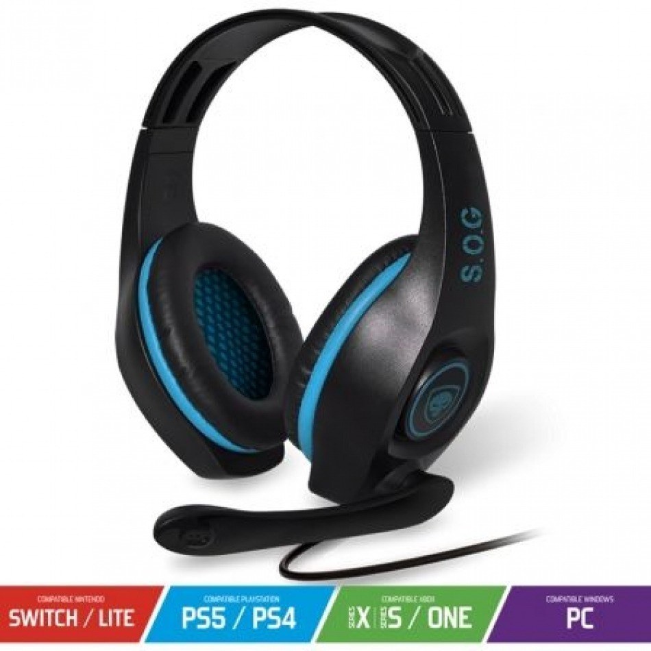 Auriculares Gaming con Micrófono Spirit of Gamer PRO-H5/ Jack 3.5/ Azules
