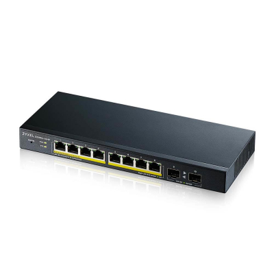 GS1900-10HP Gestionado L2 Gigabit Ethernet (10/100/1000) Energía sobre Ethernet (PoE) Negro
