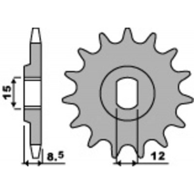 PBR Steel Standard Front Sprocket 2240 - 415 2240.11.18NC