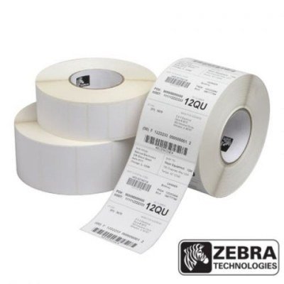 Zebra Z-Select 2000D - Mate - adhesivo de goma permanente - con revestimiento - perforado - blanco - 25.4 x 76.2 mm 30960 etiqueta(s) (12 bobina(s) x 2580) papel - para LP 2642, 2742, 3642, 3742, Orio
