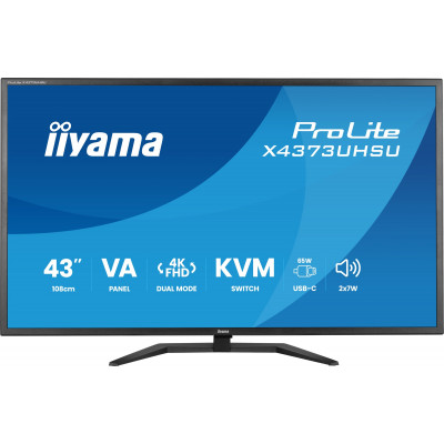 ProLite X4373UHSU-B2 pantalla para PC 108 cm (42.5) 3840 x 2160 Pixeles 4K Ultra HD LED Negro