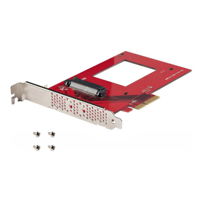 Tarjeta de puertos startech pex4sff8639u3 pcie 4.0 x4 adapter for 2.5 pulgadas u.3 nvme ssds
