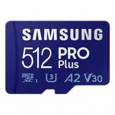 Tarjeta de Memoria Samsung PRO Plus 2021 512GB microSD XC/ Clase 10/ 160MBs