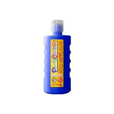 BOTE ERG. TEMPERA LIQ. PLAYCOLOR 1000ML AZUL OSC