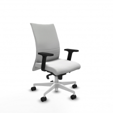 Piqueras y Crespo Albacete confidente sincro bali blanco brazos 2D base blanca ruedas 65 mm nailon