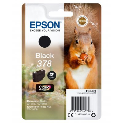 Epson 378 Negro Cartucho de Tinta Original - C13T37814010