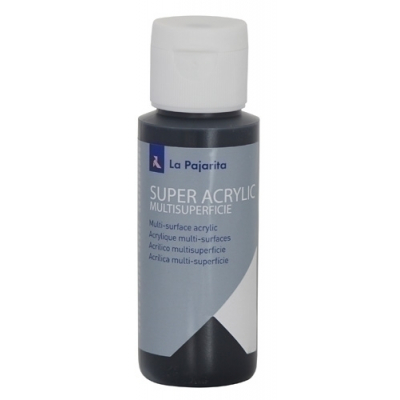 PINTURA ACRIL.PAJARITA 60 ml NEGRO A-45 - Pack de 6 unidades