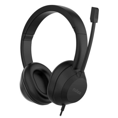 Auriculares nilox nxausb02 negro