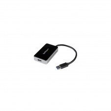 StarTech.com Adaptador de V?deo Externo USB 3.0 a HDMI con Hub USB 1 Puerto - Tarjeta Gráfica Cable - 1080p negro