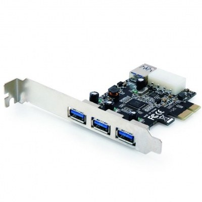 Tarjeta pci express con 3 puertos usb 3.0 externo + 1 interno