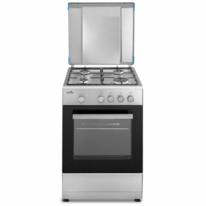 Conjunto de cocina Artica AKF5055X 50 x 55cm 4 zonas de gas horno a gas tapa metálica inox