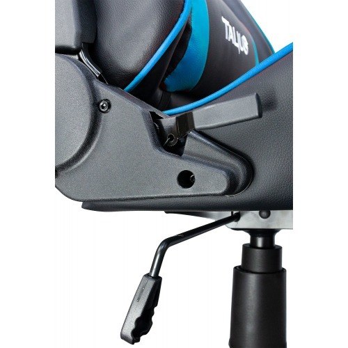Talius silla Gecko V2 gaming negra/azul, brazos fijos, butterfly, base nylon, ruedas nylon, gas clas