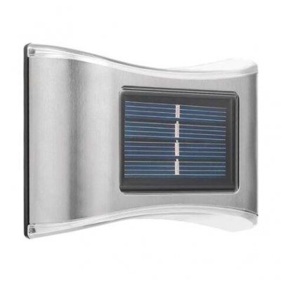 Aplique solar LED Elbat - 150 lm | Panel solar integrado 2V 120mAh | Batería 1.2V 600mAh | Carcasa de acero inoxidable | Iluminación exterior eficiente
