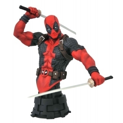 Figura diamond collection marvel deadpool busto 1 - 7 escala
