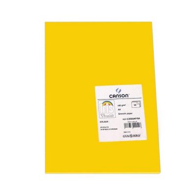 CANSON Pack de 50 Cartulina 185g A3 amarillo gualda