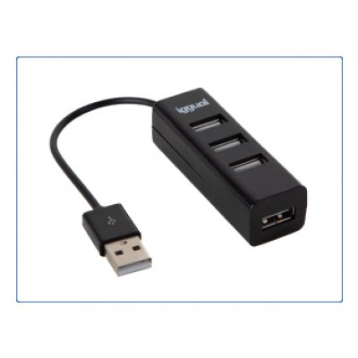 HUB-A-4p USB 2.0 480 Mbit/s Negro