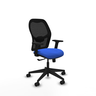 Alocén sincro malla negra bali azul brazos 2D base piramidal ruedas nailon 65mm