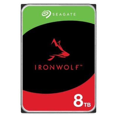 Disco duro interno hdd seagate ironwolf nas st8000vn002 8tb 3.5pulgadas 5400rpm - 256mb - sata 6gb - s