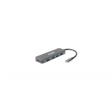 D-Link DUB-2327 base para portátil y replicador de puertos Alámbrico USB Tipo C Gris