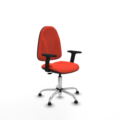 Algarra CP bali naranja oscuro brazos 2D base cromada topes