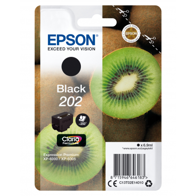 Kiwi Singlepack Black 202 Claria Premium Ink