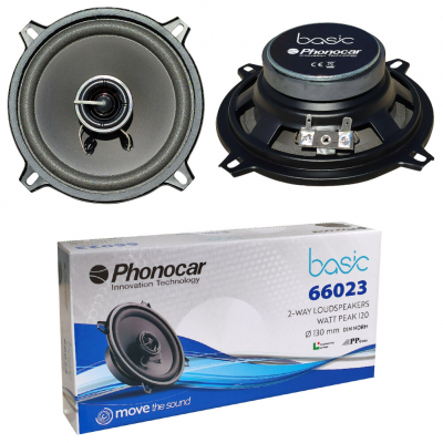 Pareja Altavoces Coche 5 2Vias 60W 130mm 4 Ohm