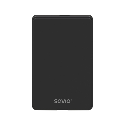 SAVAK-73 caja para disco duro externo Carcasa de disco duro/SSD Negro 2.5