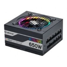 Fuente Unyka Atilius Atx 650w 90% Rgb Negra