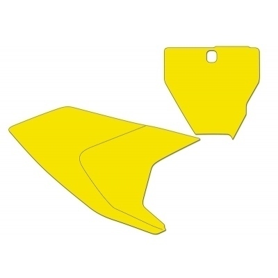 Kit adhesivos portanúmeros Blackbird HVA TC/FC 19 standard/amarillo 3626/000004
