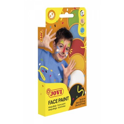 Jovi Estuche de 6 Botes Maquillaje Crema - Hipoalergenico - Base Grasa - Facil Aplicacion y Retiro - Gran Cubricion - Mezclables - Color Surtido