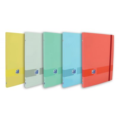 Oxford & You A4+ Carpeta Clasificadora con 12 Separadores de Cartulina - Tapa Extradura - Cierre con Goma Elastica - Colores Surtidos