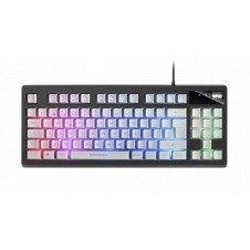 Mars Gaming MKAXWPT teclado USB Portugués Negro, Blanco