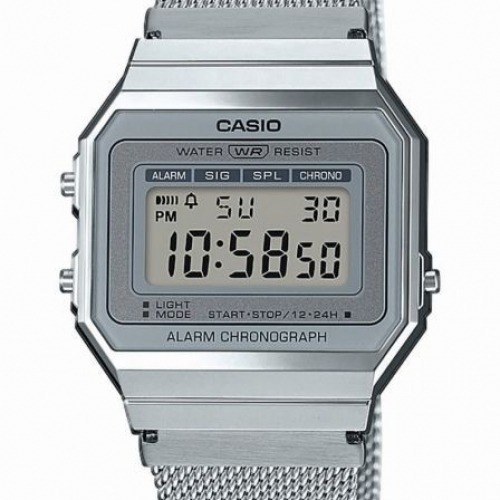 Reloj Digital Casio Vintage Iconic A700WEM-7AEF/ 37mm/ Plata