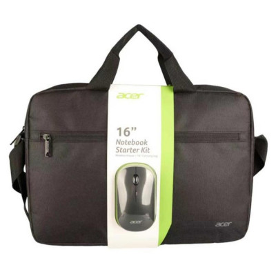 Maletin acer para portatil 16 pulgadas negro + raton