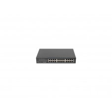 Lanberg RSGE-24 switch No administrado Gigabit Ethernet (10/100/1000) 1U Negro