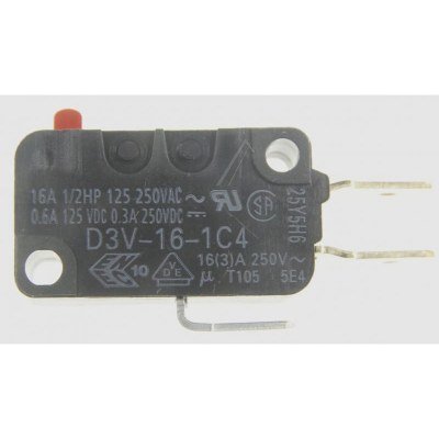 Microinterruptor Sin Palanca ON-(ON) 16A 250Vac (D3V-16-1C4)