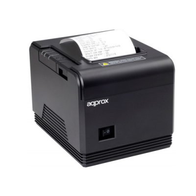 Impresora de Tickets Approx appPOS80AM3/ Térmica/ Ancho papel 80mm/ USB-RS232-Ethernet/ Negra