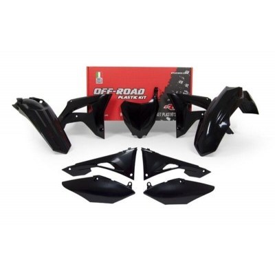 RACETECH Plastic Kit - Black Honda CRF R-KITCRF-NR0-522