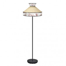 Pie Salon Constantinopla 1xe27 Beis/rojo 179x45x45cm