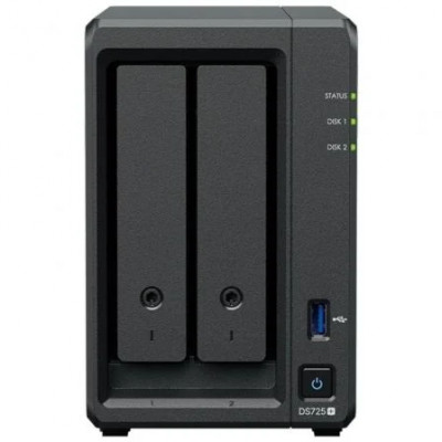 NAS Synology Diskstation DS725+/ 2 Bahías 3.5- 2.5/ 4GB DDR4/ Formato Torre
